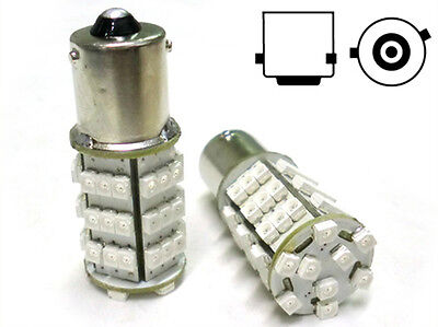 Lampada Led BAU15S PY21W 54 Smd Arancione Piedi Storti Asimmetrica 12V