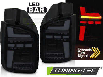 LED BAR TAIL LIGHTS BLACK SMOKE SEQ fits T6.1 20- OEM BULB