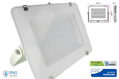 Faro Led Flood Light 200W IP65 Bianco Freddo Super Slim 56mm Carcassa Bianca