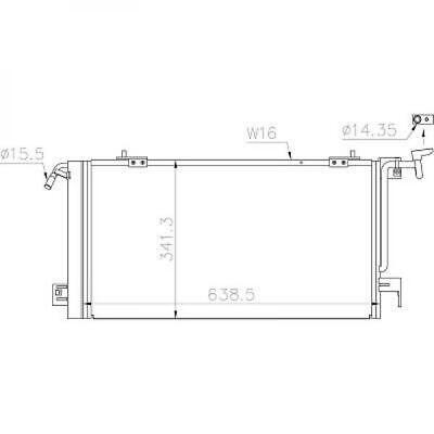 Condensatore clima 306 03/1998 6455AW