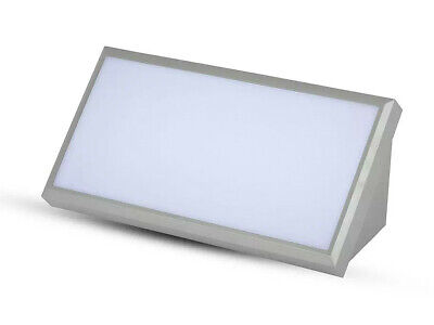 Applique Lampada Led Da Parete Angolare 20W Colore Grigio 4000K IP65 Luce Indir