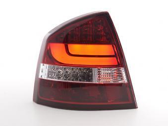 Coppia Fari Fanali Posteriori Tuning LED LTI Octavia 1Z Limo 05-12 rosso/c