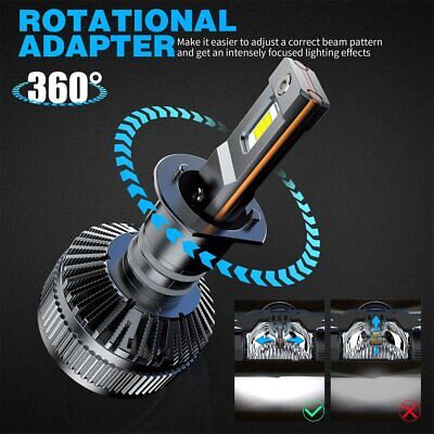 Kit Full Led Ultra H1 130W 12V 24V 6000K 13000 Lumen IP67 100% Canbus Piu