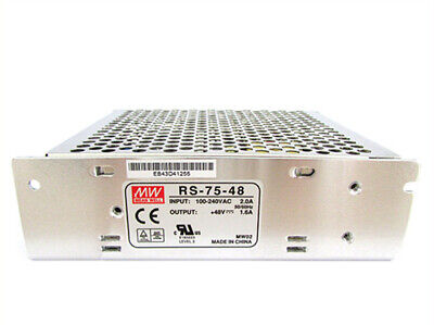 Alimentatore MeanWell CV Trasformatore 48V 75W 1,6A LRS-75-48 Da AC 220V A DC