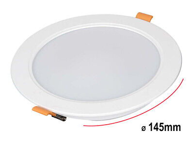 Faretto Led Da Incasso Rotondo 12W 1200LM Freddo 6000K Diametro 145mm Montaggio