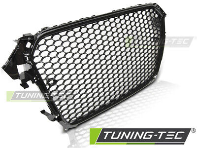 GRILLE SPORT GLOSSY FRAME BLACK PDC fits A4 B8 11.11-15