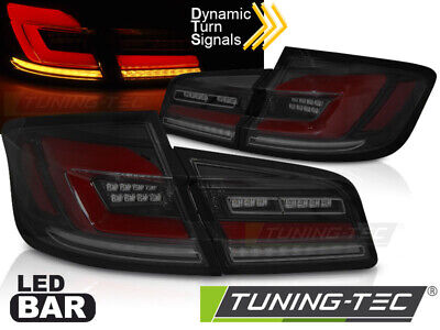 LED BAR SEQ TAIL LIGHTS SMOKE BLACK fits F10 10-16