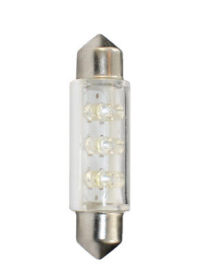 Lampada Led Diodo LED L046 C5W 41mm 6LED 3mm bianco