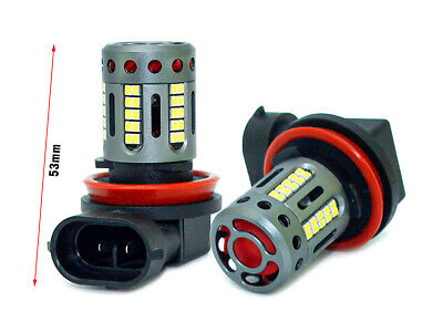 COppia Lampadine lampade Led H8 H11 12V 21W Canbus Bianco Ventola Fendinebbia