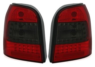 Coppia Fari Fanali Tuning LED Luci Posteriori A4 B5 Avant Fume' Rosso