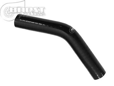 Gomito Curva in silicone 45 gradi. 102mm. nero