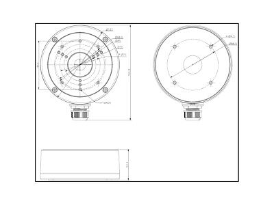 DS-1280ZJ-S Junction Box Supporto Per Telecamera Scatola Giunzione Per Videocam
