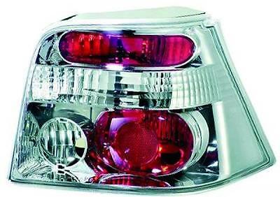 Coppia Fari Fanali Posteriori TUNING GOLF IV 97-04 Cromati SOLO BERLINA