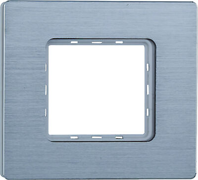 ETTROIT Placca In Alluminio Serie Solar 2P Colore Silver Lucido Compatibile Con