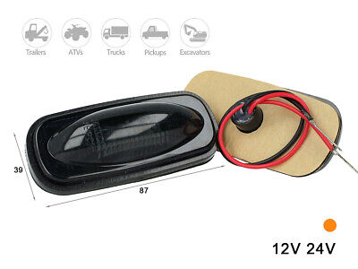 Kit Luci Fanali Fume Colore Arancione 24V 12V Luce Ingombro Cortesia Cupola Cap