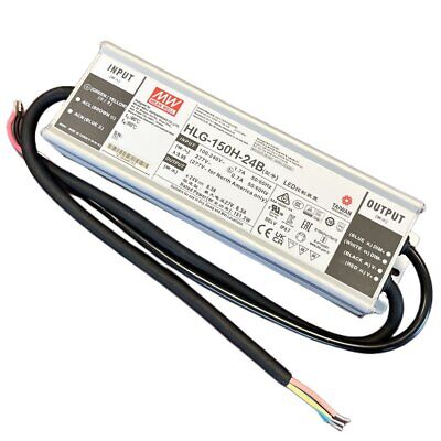 MeanWell HLG-150H-24B Alimentatore IP67 150W 24V 6,3A Dimmerabile 1-10V PWM