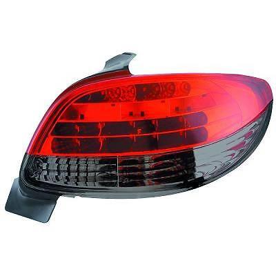 Coppia fari fanali posteriori TUNING 206 98-05 3/5 porte LED ROSSI/NERI
