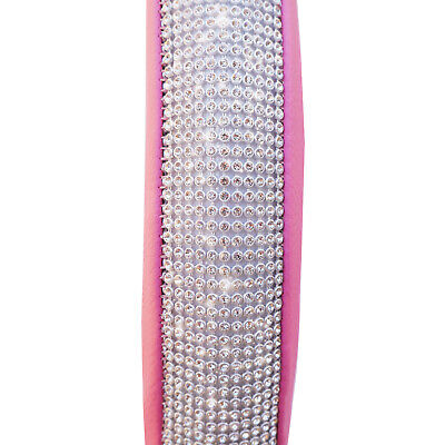 Coprivolante Pink Diamonds Eco pelle rosa con strass per volanti diametro 37-39