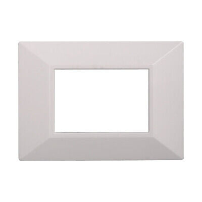 ETTROIT Placca Piramide Serie Moon 3P Colore Bianco Compatibile Con Bticino