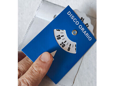 Disco Orario In Plastica Adesivo Per Parcheggio Di Tempo Tipo Europa