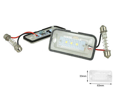Kit Luci Targa Led Benz CLK W209 C209 A209 Da 2002 A 2009 Bianco Canbu