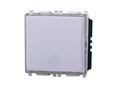 ETTROIT Pulsante Targa Portanome 2P 2M Campanello Colore BIANCO Compatibile Con