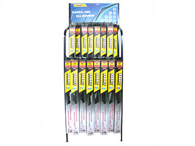 Espositore vuoto per Spazzole Tergicristallo Auto 2 Livelli 16 ganci 133x51x22