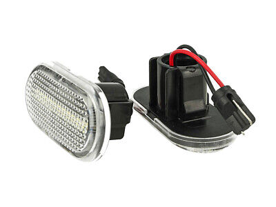 Kit Freccia Laterale a Led Side Marker Lente Trasparente Luce Bianco Per V