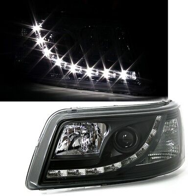 Coppia Set Fanali Fari anteriori dayline tuning LED per T5 2003 > 2009 Neri