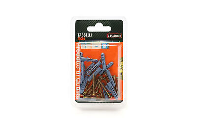 Kit 16 pcs Tasselli &Oslash;5x25mm Con Viti 3,5x30mm <ul><li>Kit Ø5x25mm