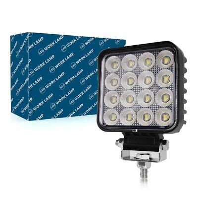 Faro Led da Lavoro Work Light Lampada Supplementare Quadrato 4,3'' 64W 6400LM
