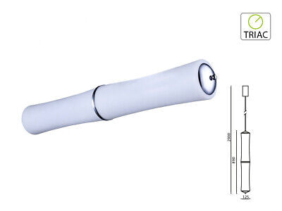 Lampada Led A Sospensione Moderno Forma 2 Canne Bambu Verticale D125X890mm 32W
