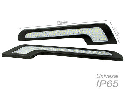 Luci Diurne Led DRLs Driving Light 12V 5W Forma L Slim Solo 5mm IP65 Universale