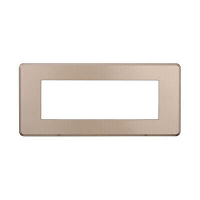 ETTROIT Placca Slim Sottile 6P Serie Moon Colore Bronzo Compatibile Con Bticino