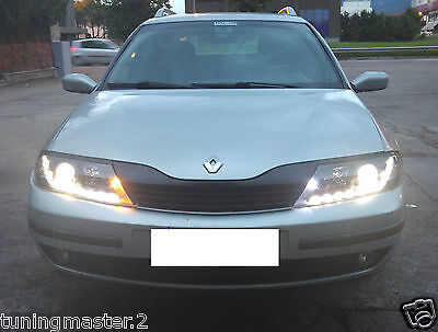 Fari Anteriori Dayline Luci Diurne LED Laguna II 01-05 Neri