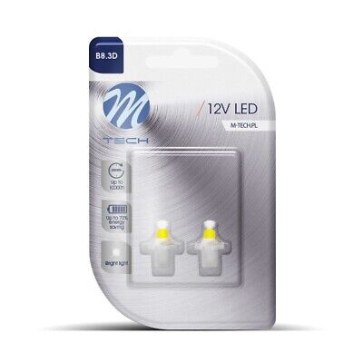 Blister 2x LED L047 B8.3d diffusivo bianco