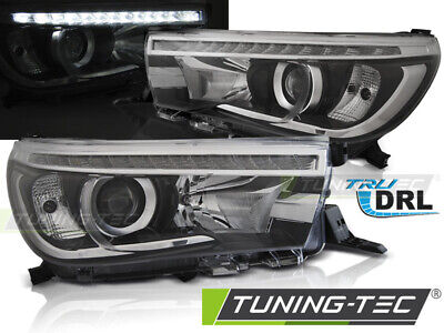 HILUX 16- LED PROJECTOR TRUE DRL BLACK