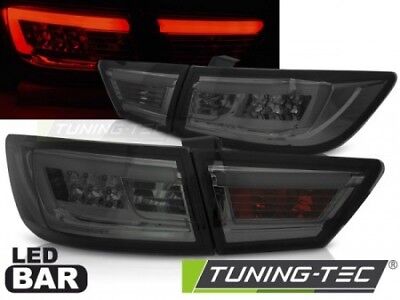 Coppia Fari Fanali Posteriori Tuning CLIO IV 13-16 HATCHBACK LED BAR Fumè