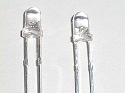 100 PZ LED F3 diametro 3mm Bianco 6000K 3,0-3,2V <p style="text-align:center;">