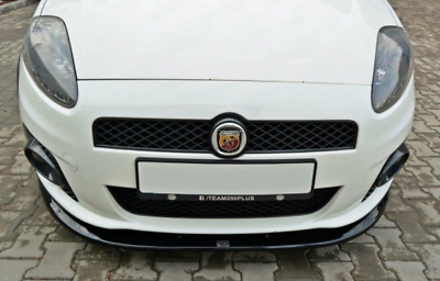 GRANDE PUNTO ABARTH 2007-2010 Spoiler Sottoparaurti Splitter Lama Anteriore Nero