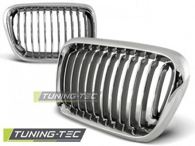 Coppia Griglie Anteriori Centrali TUNING E36 1996-1999 CROMO tutte versioni