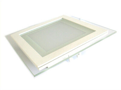 Faretto Led Da Incasso Quadrato 6W Bianco Caldo Con Vetro Modern Style Per Bagno