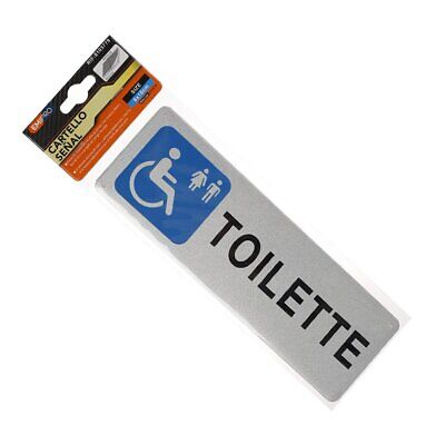 Cartello Segnelatico Toilette 5*18CM <ul><li>Segnaletica Chiara e Pratica: Il