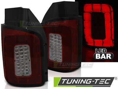 FARI POSTERIORI LED T6 2015- TRANSPORTER ROSSO FUME' LED BAR