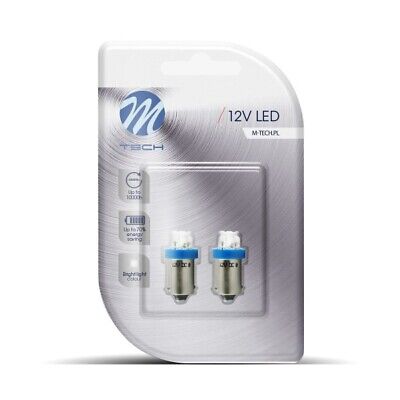 Blister 2x LED L013 BA9s 4LED 3mm blu &