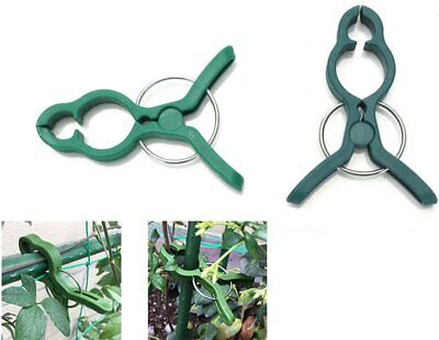 10 Pezzi Clips per Piante Sostegno Rampicanti Pinze a Morsetti Giardino 70mm