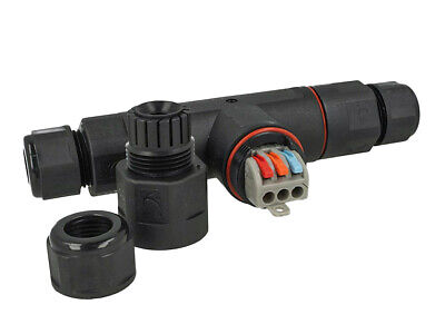 Connettore Giunta Di Connessione Forma T IP68 Senza Viti Collegamento Veloce 3