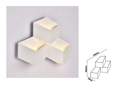 Applique Lampada LED da Muro Squadrata a Forme Sovrapposte 9W 4000K Carcassa Bi