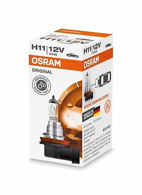 1 Lampada Lampadina Luce OSRAM ORIGINAL H11 (PGJ19-2) 12V 55W RICAMBIO ALOGENA