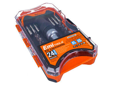 Kit Cacciavite a Cricchetto Da 24 Pezzi Con Forma T Insert e Punte CR-V